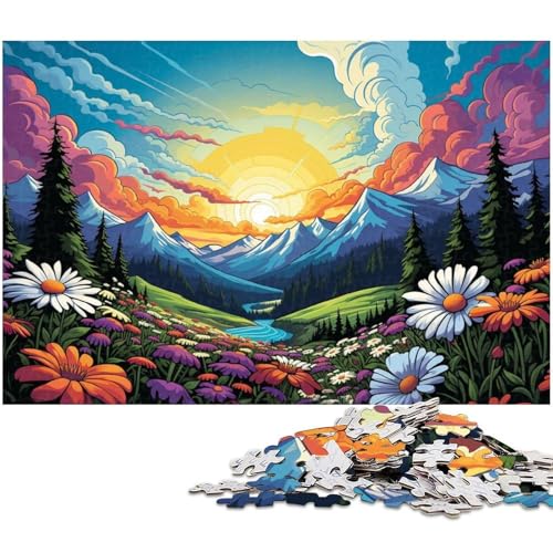 1000 teiliges Puzzle Bunte Tatra Berge Papierpuzzle Lernspiele Heimdekoration 1000 Stück (38 x 26 cm) von zouxangzz