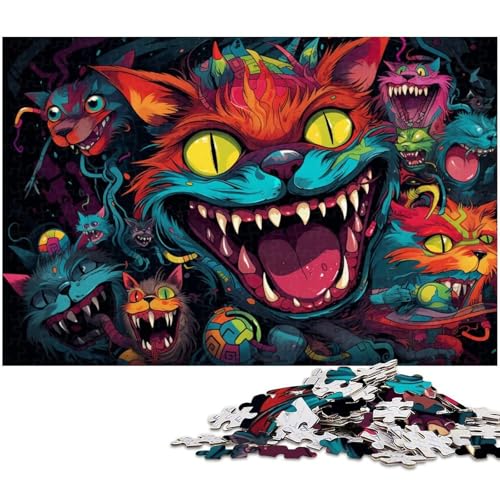 1000 teiliges Puzzle Bunte Tiere Puzzles für Erwachsene und Kinder Holzpuzzle tolles Geschenk für Erwachsene 1000 PCS (75 x 50 cm) von zouxangzz
