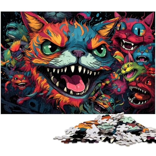 1000 teiliges Puzzle Bunte Tiere Puzzles für Erwachsene und Kinder Holzpuzzle tolles Geschenk für Erwachsene 1000 Teile (75 x 50 cm) von zouxangzz