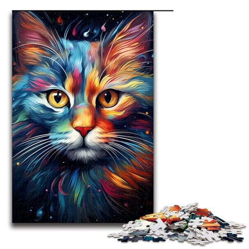 1000 teiliges Puzzle Bunte exotische Katzen Puzzle für Erwachsene Holzpuzzle Familienspiele 75 x 50 cm 1000 teiliges Puzzle Bunte exotische Katzen Puzzle für Erwachsene Holzpuzzle Familienspiele 75 x 50 cm von zouxangzz