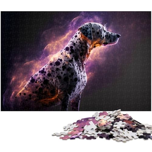 1000 teiliges Puzzle Dalmatiner Puzzle für Kinder Papierpuzzle Lernspiele für Erwachsene (Größe 38 x 26 cm) von zouxangzz