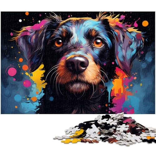 1000 teiliges Puzzle Die farbenfrohe Psychedelia der Unterwasserstiele“ Puzzle für Erwachsene Holzpuzzle anspruchsvolles Spiel 1000 Teile (75 x 50 cm) von zouxangzz