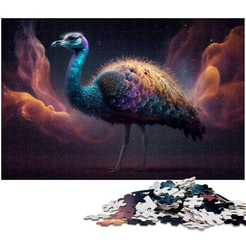 1000 teiliges Puzzle Emu Puzzle für Erwachsene Papierpuzzle anspruchsvolles Spiel (Größe 38 x 26 cm) von zouxangzz