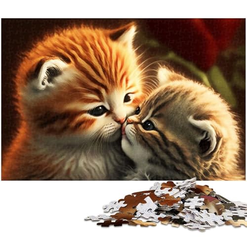 1000 teiliges Puzzle Fantasie Haustierkatze Puzzle für Erwachsene Papierpuzzle für Sommerliebhaber 1000 Teile (38 x 26 cm) von zouxangzz
