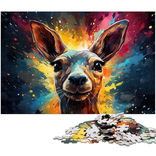 1000 teiliges Puzzle Fantasie Hirsch Tierpuzzle für Erwachsene Holzpuzzle anspruchsvolles Spiel 1000 Teile (75 x 50 cm) von zouxangzz