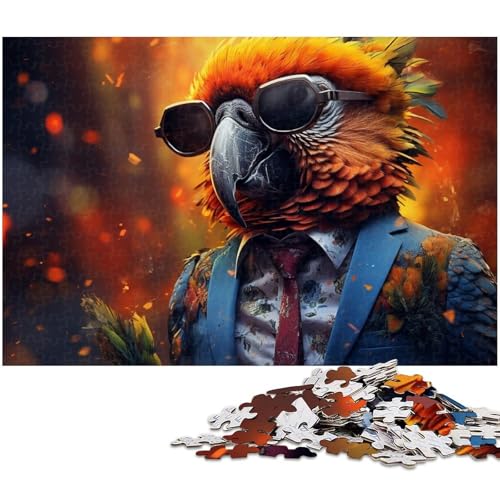 1000 teiliges Puzzle Fantasie bunter Papagei Puzzle für Kinder Papierpuzzle Lernspiele für Erwachsene 1000 Teile (38 x 26 cm) von zouxangzz