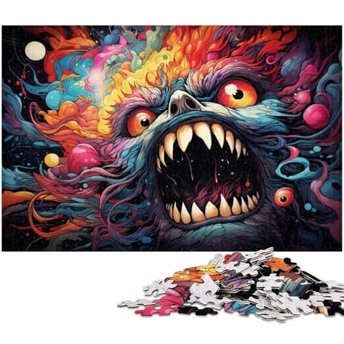 1000 teiliges Puzzle Fantasie farbenfrohes Kunstpuzzle für Erwachsene Papierpuzzle anspruchsvolles Spiel 1000 Teile (38 x 26 cm) von zouxangzz