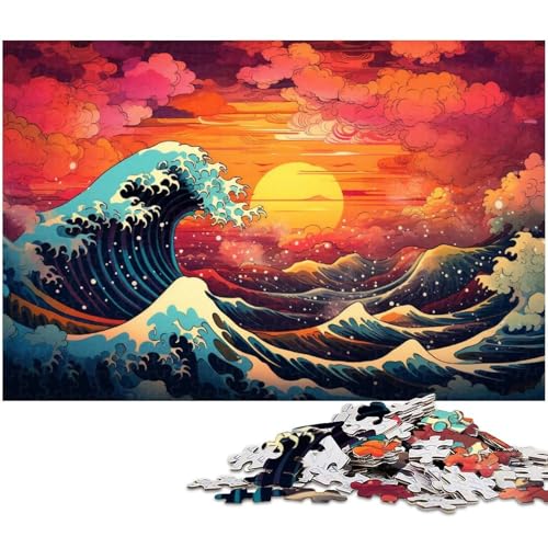 1000 teiliges Puzzle Fantasielandschaft Holzpuzzle Lernspiele Heimdekoration 1000 Stück (75 x 50 cm) von zouxangzz