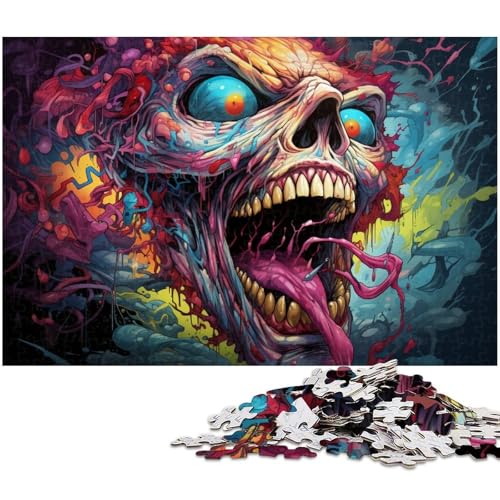1000 teiliges Puzzle Fantasy Dämonen Puzzle für Erwachsene Holzpuzzle anspruchsvolles Spiel 1000 Teile (75 x 50 cm) von zouxangzz