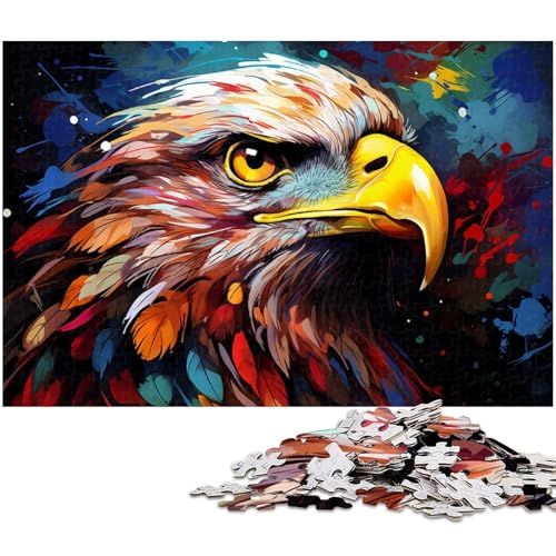 1000 teiliges Puzzle Farb Fantasie Falke Puzzles für Erwachsene und Kinder Holzpuzzle tolles Geschenk für Erwachsene 1000 PCS (75 x 50 cm) von zouxangzz