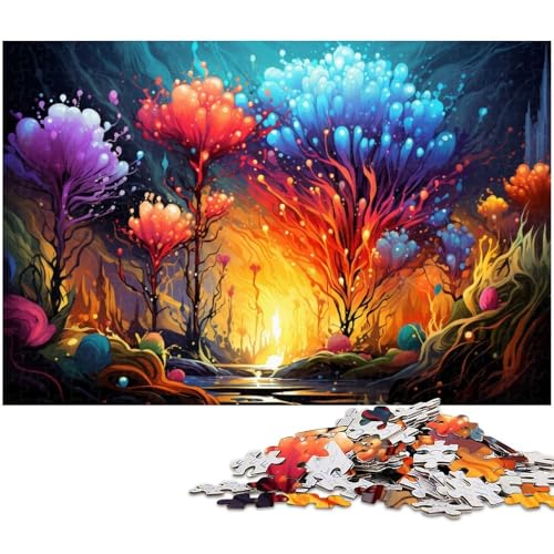 1000 teiliges Puzzle Farbkunst Puzzle für Erwachsene Holzpuzzle für Sommerliebhaber 1000 PCS (75 x 50 cm) von zouxangzz