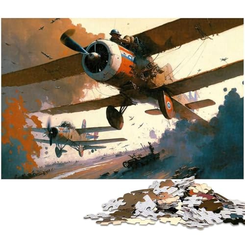 1000 teiliges Puzzle Feuerflugzeuge Puzzle für Kinder Papierpuzzle Lernspiele für Erwachsene 1000 Teile (38 x 26 cm) von zouxangzz