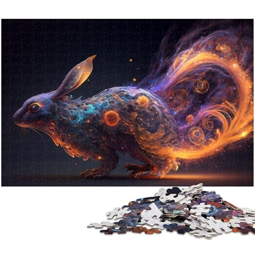 1000 teiliges Puzzle Hare14 Holzpuzzle Lernspiele Heimdekoration (Größe 75 x 50 cm) von zouxangzz