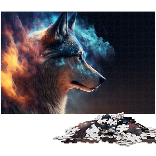 1000 teiliges Puzzle Husky Puzzle für Erwachsene Holzpuzzle Familiendekoration (Größe 75 x 50 cm) von zouxangzz