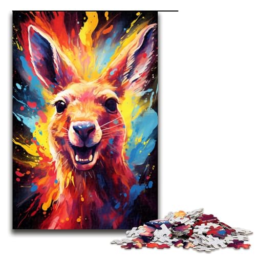 1000 teiliges Puzzle Lernspiele buntes Känguru Puzzle für Erwachsene Holzpuzzle für Familienspaß und Spieleabend 75 x 50 cm 1000 teiliges Puzzle Lernspiele buntes Känguru Puzzle für Erwachsene Holzpuzzle für Familienspaß und Spieleabend 75 x 50 cm von zouxangzz