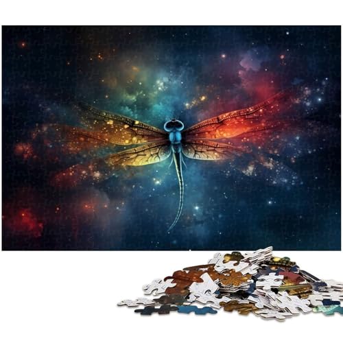 1000 teiliges Puzzle Libellen Puzzle für Kinder Papierpuzzle Lernspiele für Erwachsene (Größe 38 x 26 cm) von zouxangzz