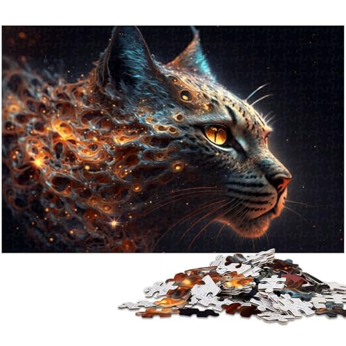 1000 teiliges Puzzle Lynx Impossible für Erwachsene und Teenager ab 14 Jahren (Größe 38 x 26 cm) von zouxangzz