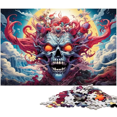 1000 teiliges Puzzle Malen Monster Puzzle für Erwachsene Holzpuzzle für Sommerliebhaber 1000 Teile (75 x 50 cm) von zouxangzz