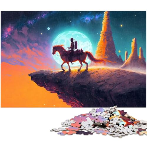 1000 teiliges Puzzle Rand der Welt Holzpuzzle Lernspiele Heimdekoration (Größe 75 x 50 cm) von zouxangzz