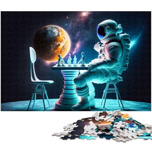 1000 teiliges Puzzle Schachuniversum für Kinder Papierpuzzle Lernspiele für Erwachsene (Größe 38 x 26 cm) von zouxangzz