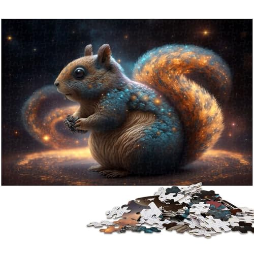 1000 teiliges Puzzle Tier Eichhörnchen Puzzle für Erwachsene Papierpuzzle anspruchsvolles Spiel 1000 Teile (38 x 26 cm) von zouxangzz