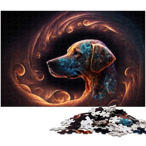 1000 teiliges Puzzle Tier Labrador Puzzle für Erwachsene Papierpuzzle für Sommerliebhaber (Größe 38 x 26 cm) von zouxangzz
