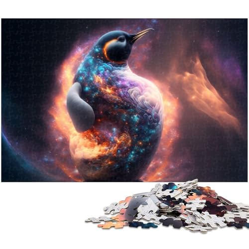 1000 teiliges Puzzle Tier Pinguin Puzzle für Erwachsene Holzpuzzle anspruchsvolles Spiel (Größe 75 x 50 cm) von zouxangzz