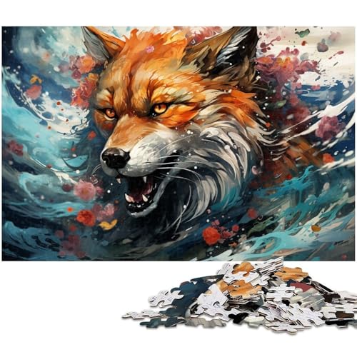 1000 teiliges Puzzle Wolfspuzzle für Erwachsene Holzpuzzle Familiendekoration 1000 PCS (75 x 50 cm) von zouxangzz