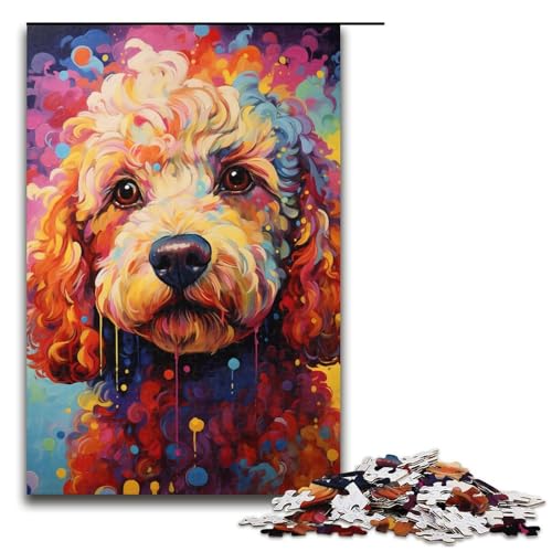 1000 teiliges Puzzle bunter Pudel für Erwachsene und Kinder Holzpuzzle pädagogisches Spielzeug zum Stressabbau 75 x 50 cm 1000 teiliges Puzzle bunter Pudel für Erwachsene und Kinder Holzpuzzle pädagogisches Spielzeug zum Stressabbau 75 x 50 cm von zouxangzz