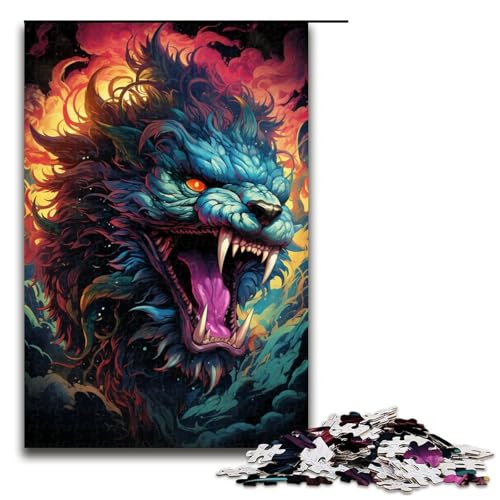 1000 teiliges Puzzle bunter chinesischer Drache für Erwachsene Holzpuzzle anspruchsvolles Spiel 75 x 50 cm 1000 teiliges Puzzle bunter chinesischer Drache für Erwachsene Holzpuzzle anspruchsvolles Spiel 75 x 50 cm von zouxangzz