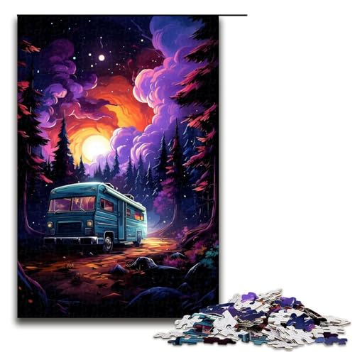 1000 teiliges Puzzle buntes Auto bei Nacht Holzpuzzle Lernspiele Heimdekoration 75 x 50 cm 1000 teiliges Puzzle buntes Auto bei Nacht Holzpuzzle Lernspiele Heimdekoration 75 x 50 cm von zouxangzz