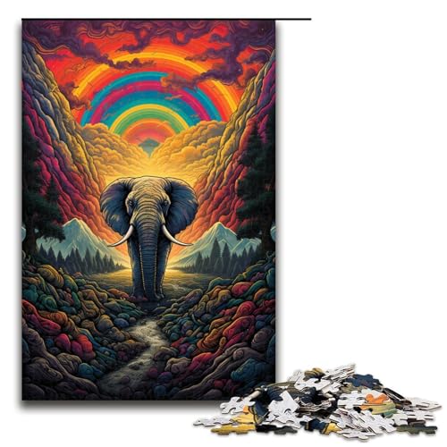 1000 teiliges Puzzle buntes Elefanten Puzzle Holzpuzzle Lernspiele Heimdekoration 75 x 50 cm 1000 teiliges Puzzle buntes Elefanten Puzzle Holzpuzzle Lernspiele Heimdekoration 75 x 50 cm von zouxangzz