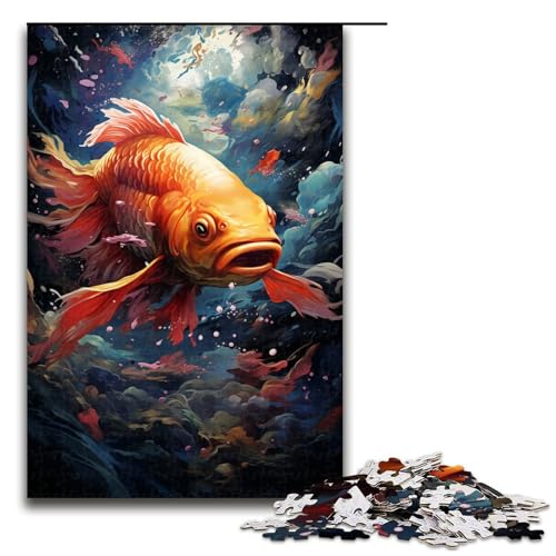 1000 teiliges Puzzle buntes Fantasie Goldfisch Puzzle für Erwachsene Holzpuzzle Familienspiel 75 x 50 cm 1000 teiliges Puzzle buntes Fantasie Goldfisch Puzzle für Erwachsene Holzpuzzle Familienspiel 75 x 50 cm von zouxangzz
