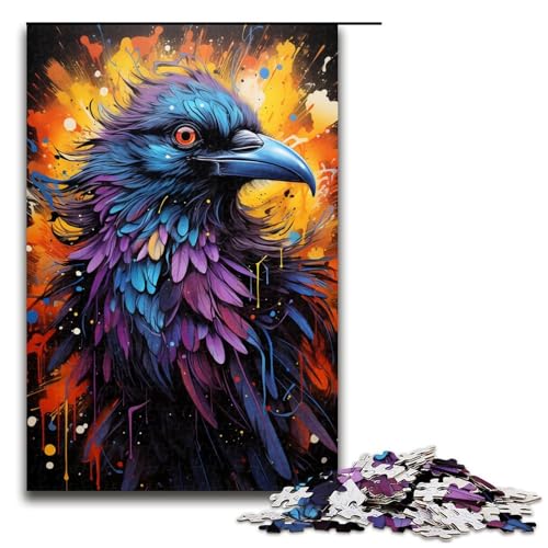 1000 teiliges Puzzle buntes Fantasie Krähen Puzzle Holzpuzzle Lernspiele Heimdekoration 75 x 50 cm 1000 teiliges Puzzle buntes Fantasie Krähen Puzzle Holzpuzzle Lernspiele Heimdekoration 75 x 50 cm von zouxangzz