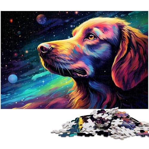 1000 teiliges Puzzle buntes Hundepuzzle für Erwachsene Holzpuzzle anspruchsvolles Spiel 1000 Teile (75 x 50 cm) von zouxangzz