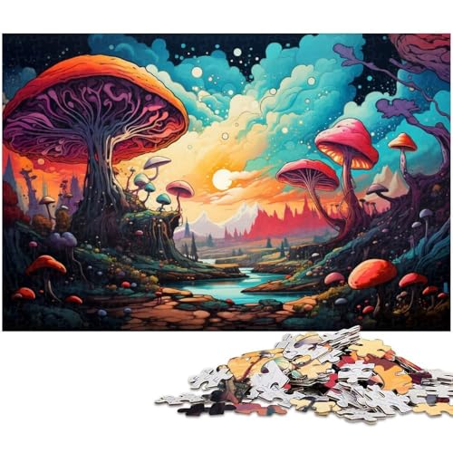 1000 teiliges Puzzle buntes Planetenlandschaftspuzzle für Erwachsene Holzpuzzle Familiendekoration 1000 Stück (75 x 50 cm) von zouxangzz