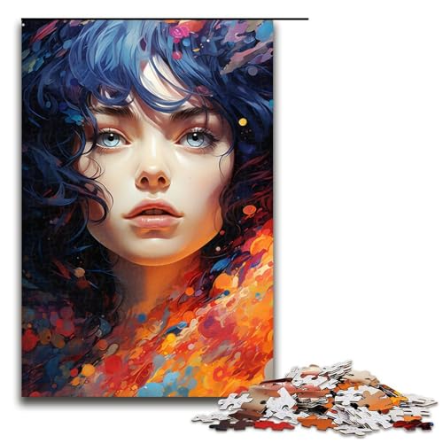 1000 teiliges Puzzle farbenfrohe Fantasiegöttin Holzpuzzle für Erwachsene und Kinder pädagogisches Spielzeug zum Stressabbau 75 x 50 cm von zouxangzz