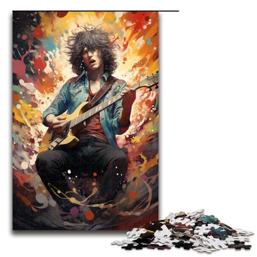 1000 teiliges Puzzle farbenfrohe Psychedelia der Pop Art Musik Puzzle für Erwachsene Holzpuzzle Familienspiele 75 x 50 cm von zouxangzz