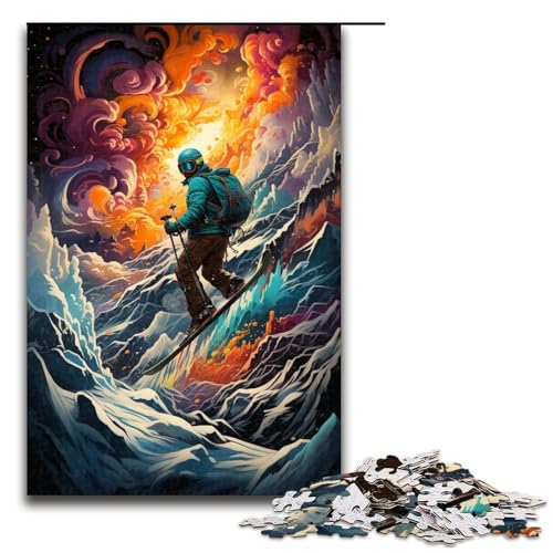 1000 teiliges Puzzle farbenfrohe Psychedelia für Skifahrer Holzpuzzle Lernspiele Heimdekoration 75 x 50 cm 1000 teiliges Puzzle farbenfrohe Psychedelia für Skifahrer Holzpuzzle Lernspiele Heimdekoration 75 x 50 cm von zouxangzz