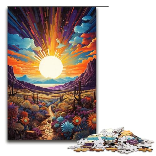1000 teiliges Puzzle farbenfrohe psychedelische Wüsten Fantasielandschaft Puzzle für Erwachsene und Kinder Holzpuzzle pädagogisches Spielzeug zum Stressabbau 75 x 50 cm 1000 teiliges Puzzle farbenfrohe psychedelische Wüsten Fantasielandschaft Puzzle für Erwachsene und Kinder Holzpuzzle pädagogisches Spielzeug zum Stressabbau 75 x 50 cm von zouxangzz