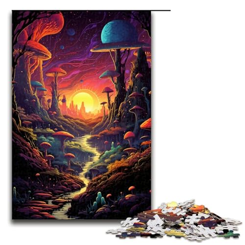 1000 teiliges Puzzle farbenfrohe psychedelische kosmische Landschaft Puzzle für Erwachsene Holzpuzzle Familienspiel 75 x 50 cm 1000 teiliges Puzzle farbenfrohe psychedelische kosmische Landschaft Puzzle für Erwachsene Holzpuzzle Familienspiel 75 x 50 cm von zouxangzz