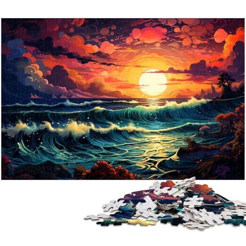 1000 teiliges Puzzle farbenfrohe und Bezaubernde Landschaftspuzzles Holzpuzzles Lernspiele Heimdekoration 1000 Teile (75 x 50 cm) von zouxangzz