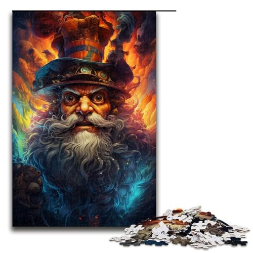 1000 teiliges Puzzle farbenfrohes Fantasie Zwergenelfen Puzzle für Erwachsene und Kinder Holzpuzzle pädagogisches Spielzeug zum Stressabbau 75 x 50 cm von zouxangzz
