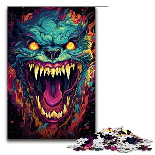 1000 teiliges Puzzle farbenfrohes Fantasy Dämonen Puzzle Holzpuzzle Lernspiele Heimdekoration 75 x 50 cm 1000 teiliges Puzzle farbenfrohes Fantasy Dämonen Puzzle Holzpuzzle Lernspiele Heimdekoration 75 x 50 cm von zouxangzz