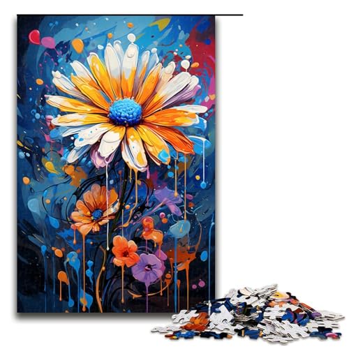 1000 teiliges Puzzle farbenfrohes Gemälde wunderschöner Gänseblümchen Holzpuzzle Lernspiele Heimdekoration 75 x 50 cm 1000 teiliges Puzzle farbenfrohes Gemälde wunderschöner Gänseblümchen Holzpuzzle Lernspiele Heimdekoration 75 x 50 cm von zouxangzz