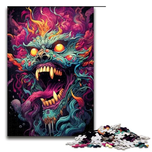 1000 teiliges Puzzle farbenfrohes Höllendämonen Puzzle für Erwachsene Holzpuzzle anspruchsvolles Spiel 75 x 50 cm 1000 teiliges Puzzle farbenfrohes Höllendämonen Puzzle für Erwachsene Holzpuzzle anspruchsvolles Spiel 75 x 50 cm von zouxangzz