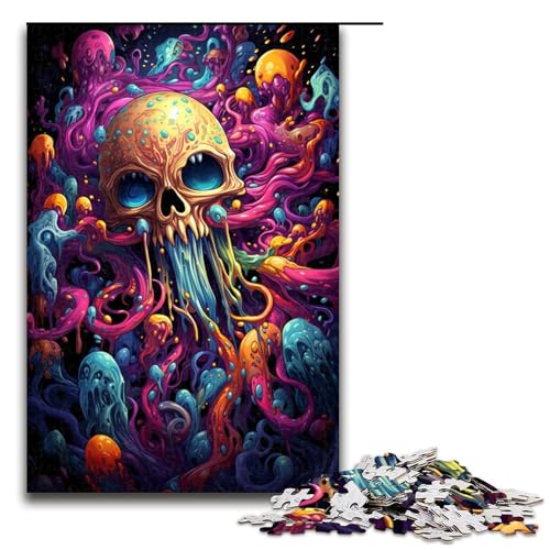 1000 teiliges Puzzle farbenfrohes böses Kraken Puzzle für Erwachsene Holzpuzzle Familienspiel 75 x 50 cm 1000 teiliges Puzzle farbenfrohes böses Kraken Puzzle für Erwachsene Holzpuzzle Familienspiel 75 x 50 cm von zouxangzz