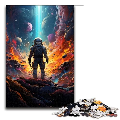 1000 teiliges Puzzle farbenfrohes psychedelisches Astronauten Puzzle für Erwachsene Holzpuzzle Familienspiel 75 x 50 cm 1000 teiliges Puzzle farbenfrohes psychedelisches Astronauten Puzzle für Erwachsene Holzpuzzle Familienspiel 75 x 50 cm von zouxangzz