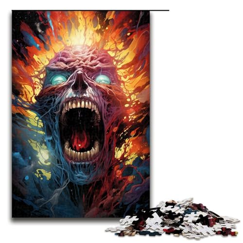 1000 teiliges Puzzle farbenfrohes psychedelisches Dämonen Puzzle Holzpuzzle Lernspiele Heimdekoration 75 x 50 cm 1000 teiliges Puzzle farbenfrohes psychedelisches Dämonen Puzzle Holzpuzzle Lernspiele Heimdekoration 75 x 50 cm von zouxangzz