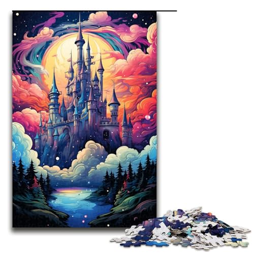 1000 teiliges Puzzle farbenfrohes psychedelisches Schloss Puzzle Holzpuzzle Lernspiele Heimdekoration 75 x 50 cm 1000 teiliges Puzzle farbenfrohes psychedelisches Schloss Puzzle Holzpuzzle Lernspiele Heimdekoration 75 x 50 cm von zouxangzz